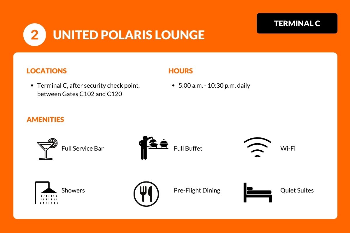 United Polaris Lounge - Terminal C - Newark Airport