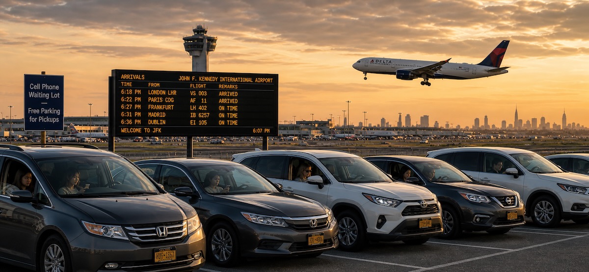 JFK Cell Phone Waiting Lot — free pickup parking at John F. Kennedy International Airport
