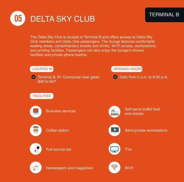 Delta Sky Club - Terminal B - Newark Airport