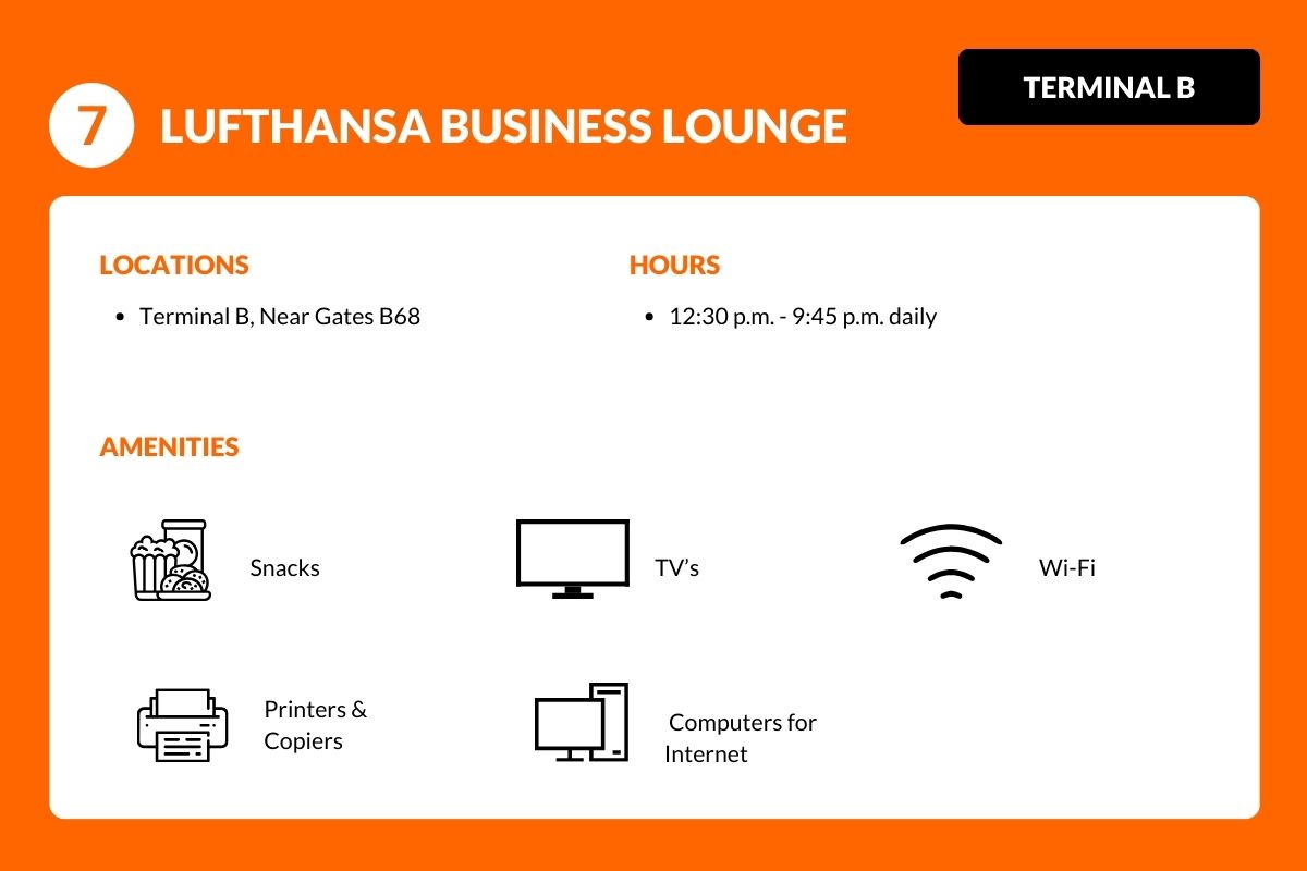 Lufthansa Business Lounge - Terminal B - Newark Airport