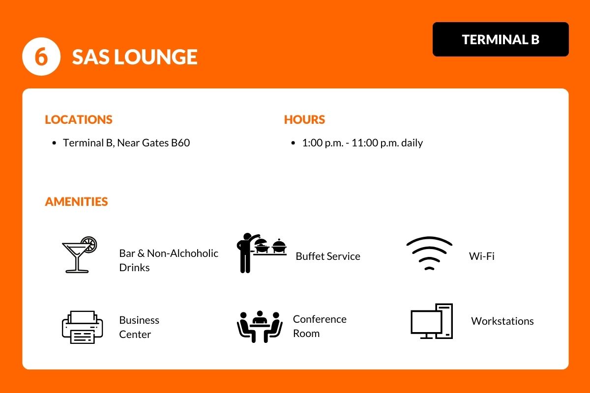 SAS Lounge - Terminal B - Newark Airport