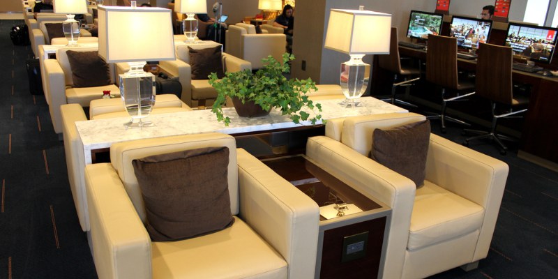 Emirates Lounge Area at LAX Image
